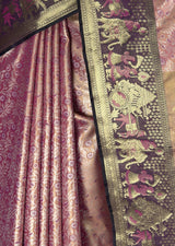 MIMOSA Gajari Kanjivaram Art Silk Saree — fleets shot full lifestyle