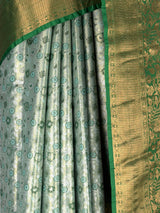 MIMOSA Pista Kanjivaram Art Silk Saree — fleets shot full lifestyle