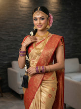 MIMOSA Chiku Saree Saree — pose 10 styling detail