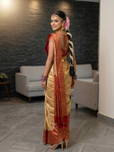 MIMOSA Chiku Saree Saree — pose 7 styling detail
