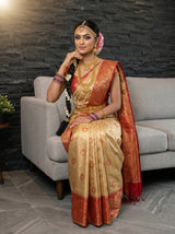 MIMOSA Chiku Saree Saree — pose 8 styling detail