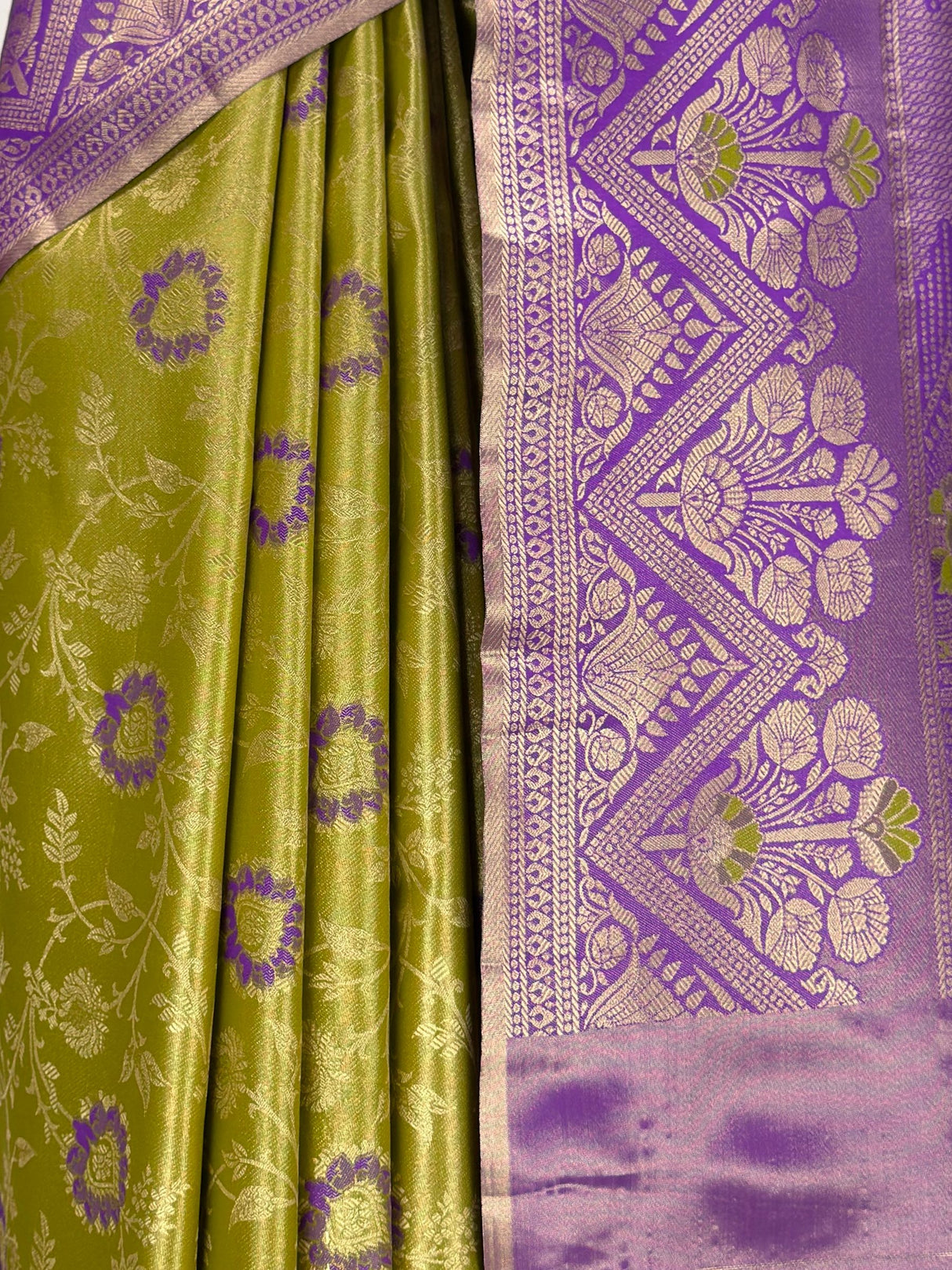 MIMOSA Olive Saree Saree — fleets shot full lifestyle