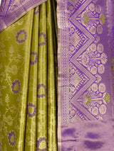 MIMOSA Olive Saree Saree — fleets shot full lifestyle