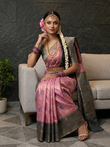 MIMOSA Pink Saree Saree — pose 8 styling detail