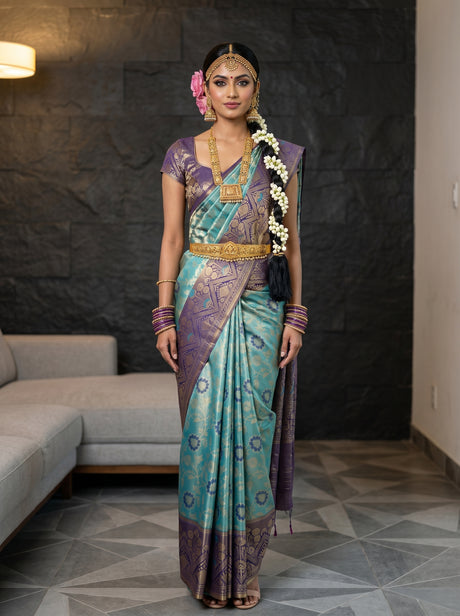 Sapphire  Saree