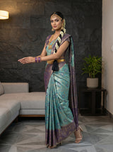 MIMOSA Sapphire Saree Saree — pose 5 styling detail