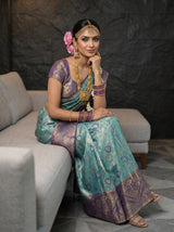 MIMOSA Sapphire Saree Saree — pose 8 styling detail