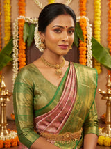 MIMOSA Gajari Kanjivaram Art Silk Saree — pose 10 styling detail