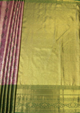 MIMOSA Gajari Kanjivaram Art Silk Saree — pallu and zari work detail