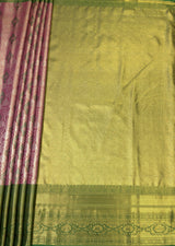MIMOSA Gajari Kanjivaram Art Silk Saree — pallu and zari work detail