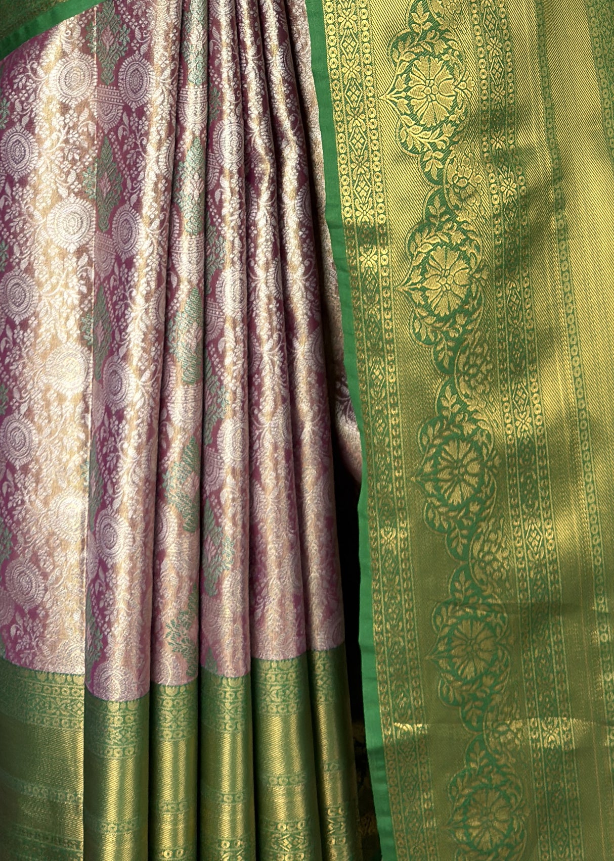 MIMOSA Magenta Kanjivaram Art Silk Saree — fleets shot full lifestyle