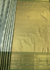 MIMOSA Pista Kanjivaram Art Silk Saree — pallu and zari work detail