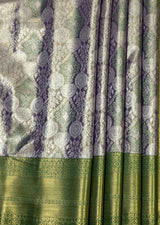 MIMOSA Violet Kanjivaram Art Silk Saree — fleets shot full lifestyle
