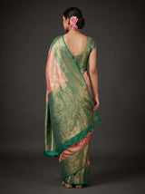 MIMOSA Gajari Kanjivaram Art Silk Saree — Blouse Fabric Detail