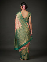 MIMOSA Gajari Kanjivaram Art Silk Saree — Blouse Fabric Detail