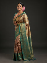 MIMOSA Maroon Kanjivaram Art Silk Saree — Model Lifestyle Pose