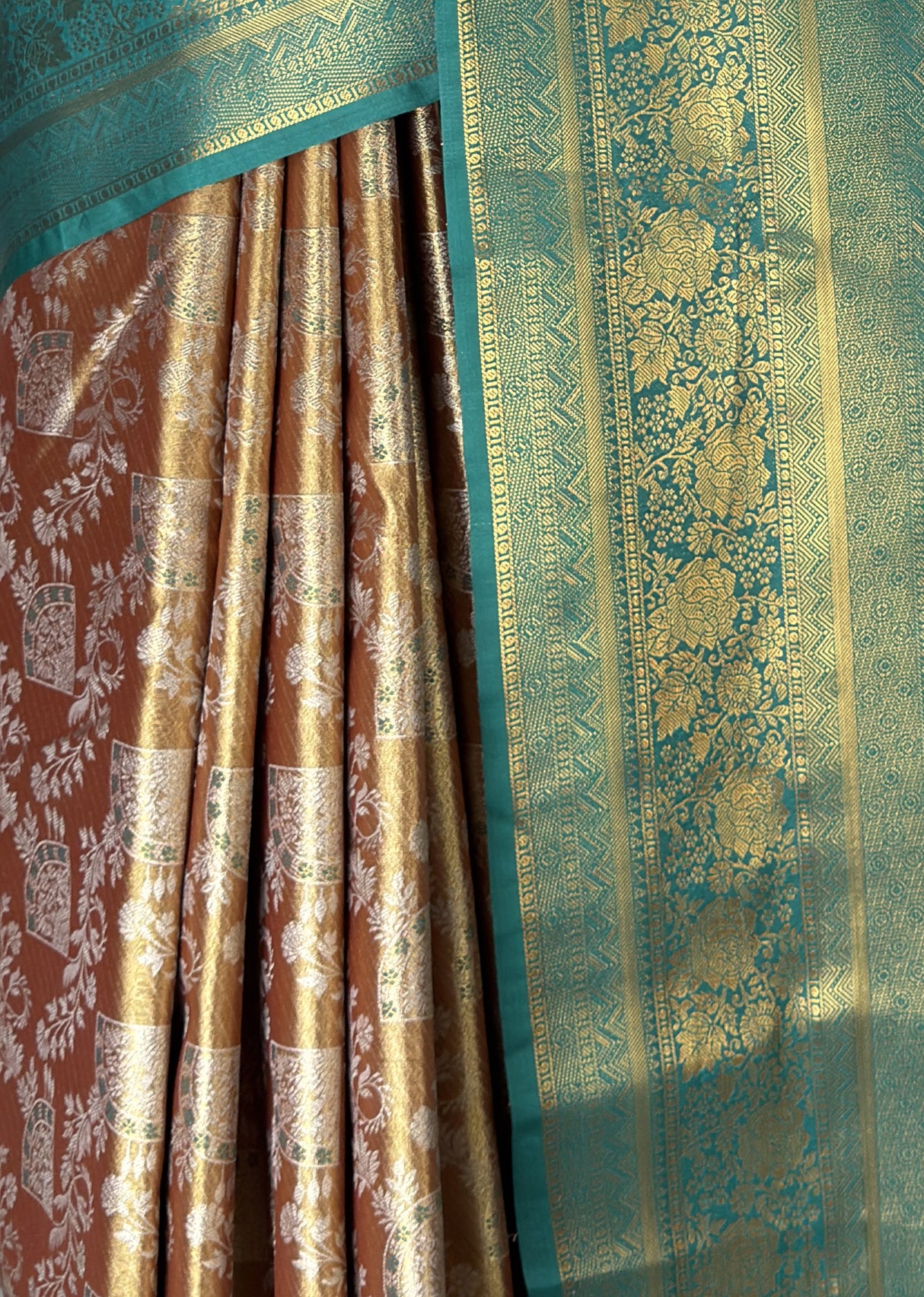 MIMOSA Maroon Kanjivaram Art Silk Saree — fleets shot full lifestyle