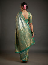 MIMOSA Saffire Kanjivaram Art Silk Saree — Blouse Fabric Detail