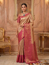 MIMOSA Gajari Kanjivaram Art Silk Saree — pose 4 styling detail