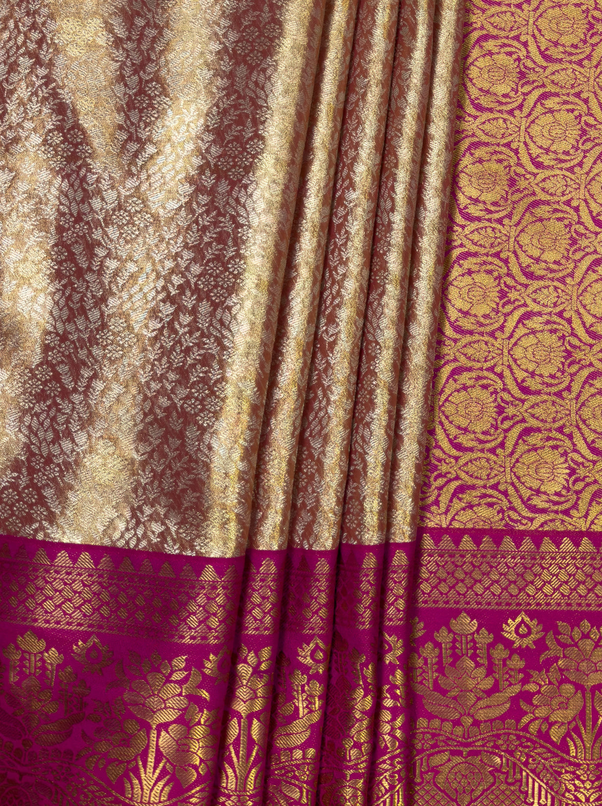 MIMOSA Gajari Kanjivaram Art Silk Saree — fleets shot full lifestyle