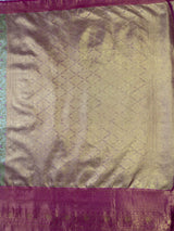 MIMOSA Maroon Kanjivaram Art Silk Saree — pallu and zari work detail