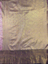 MIMOSA Pink Kanjivaram Art Silk Saree — pallu and zari work detail