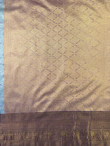 MIMOSA Sapphire Kanjivaram Art Silk Saree — pallu and zari work detail