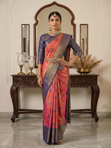 MIMOSA Rani Kanjivaram Art Silk Saree — background detail