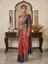 MIMOSA Rani Kanjivaram Art Silk Saree — torso close-up