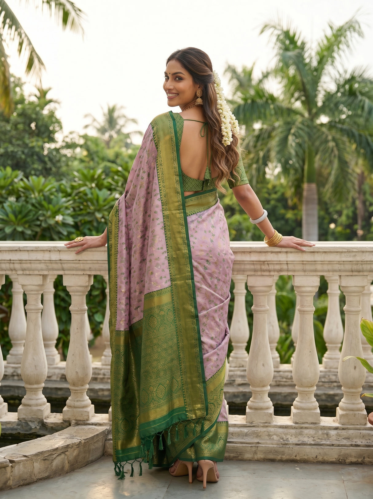 MIMOSA Saree Saree — pose 2 styling detail