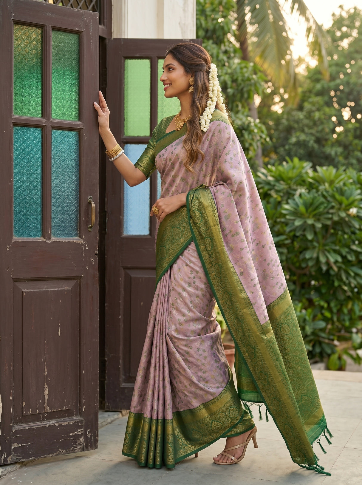 MIMOSA Saree Saree — pose 3 styling detail