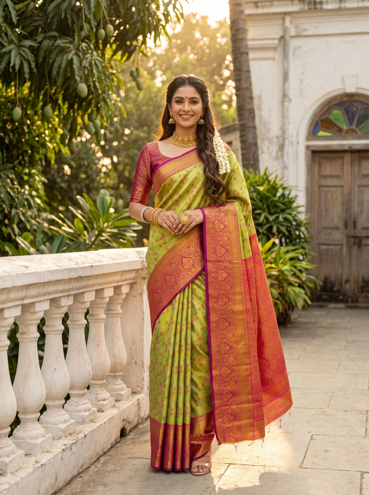 MIMOSA Saree Saree — front view on mannequin