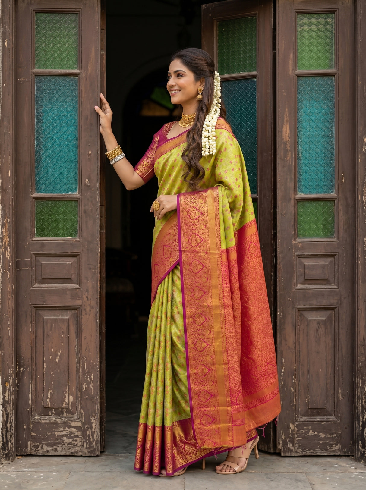 MIMOSA Saree Saree — pose 3 styling detail