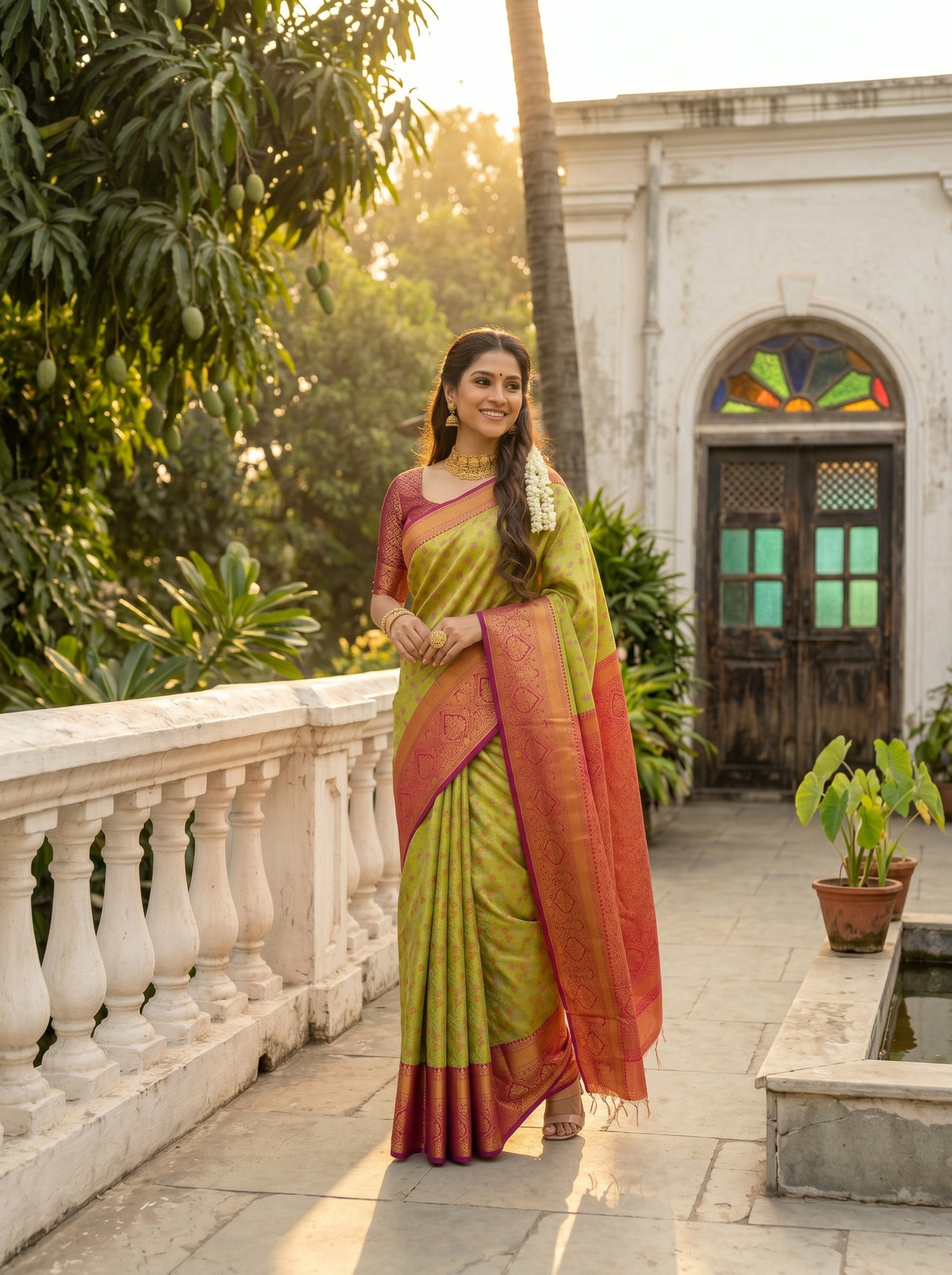 MIMOSA Saree Saree — pose 9 styling detail