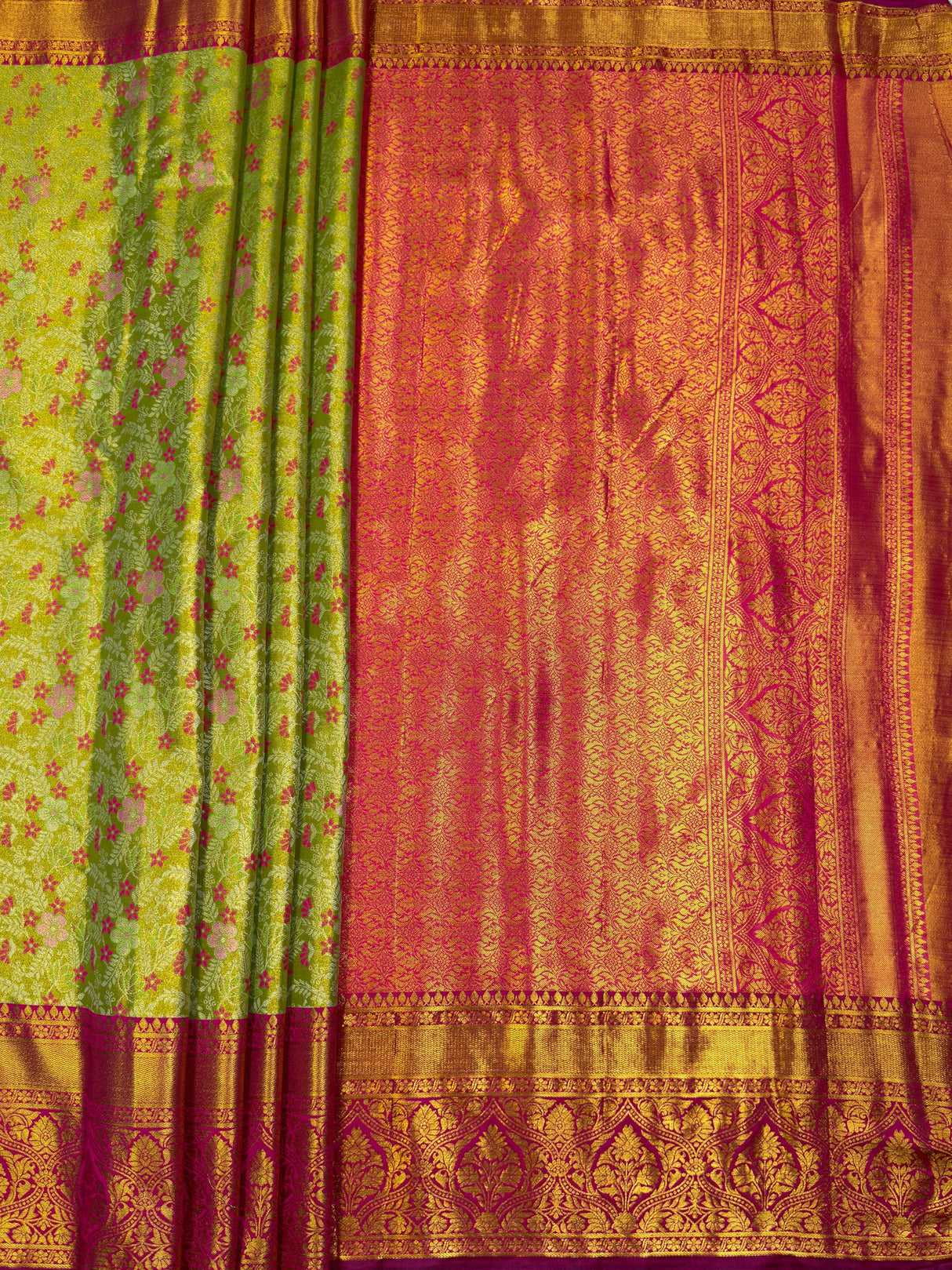 MIMOSA Saree Saree — pallu and zari work detail