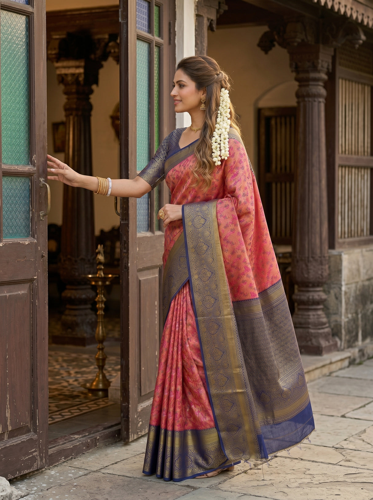 MIMOSA Saree Saree — pose 3 styling detail