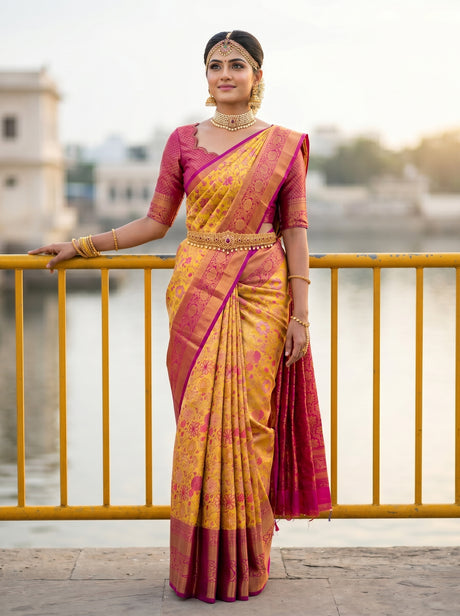 MIMOSA Saree Saree — front view on mannequin