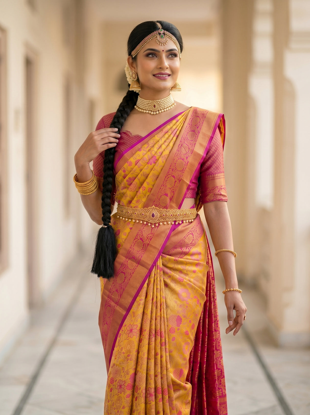 MIMOSA Saree Saree — pose 10 styling detail