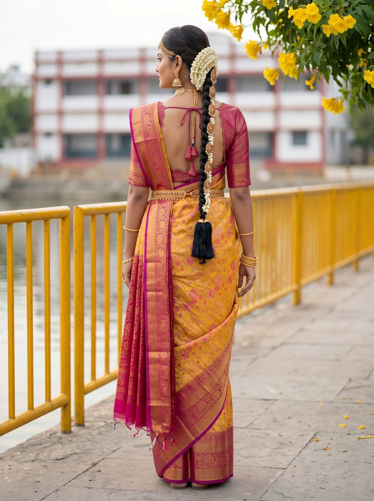 MIMOSA Saree Saree — pose 2 styling detail
