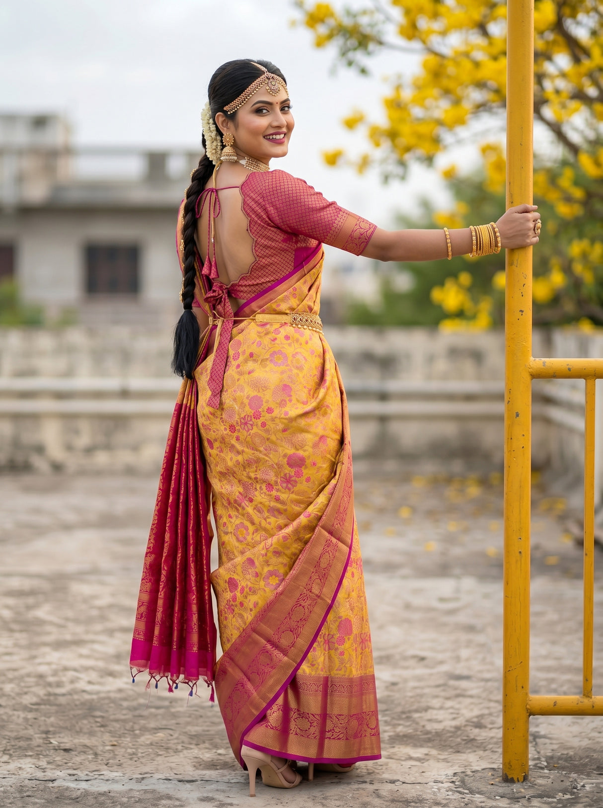 MIMOSA Saree Saree — pose 7 styling detail