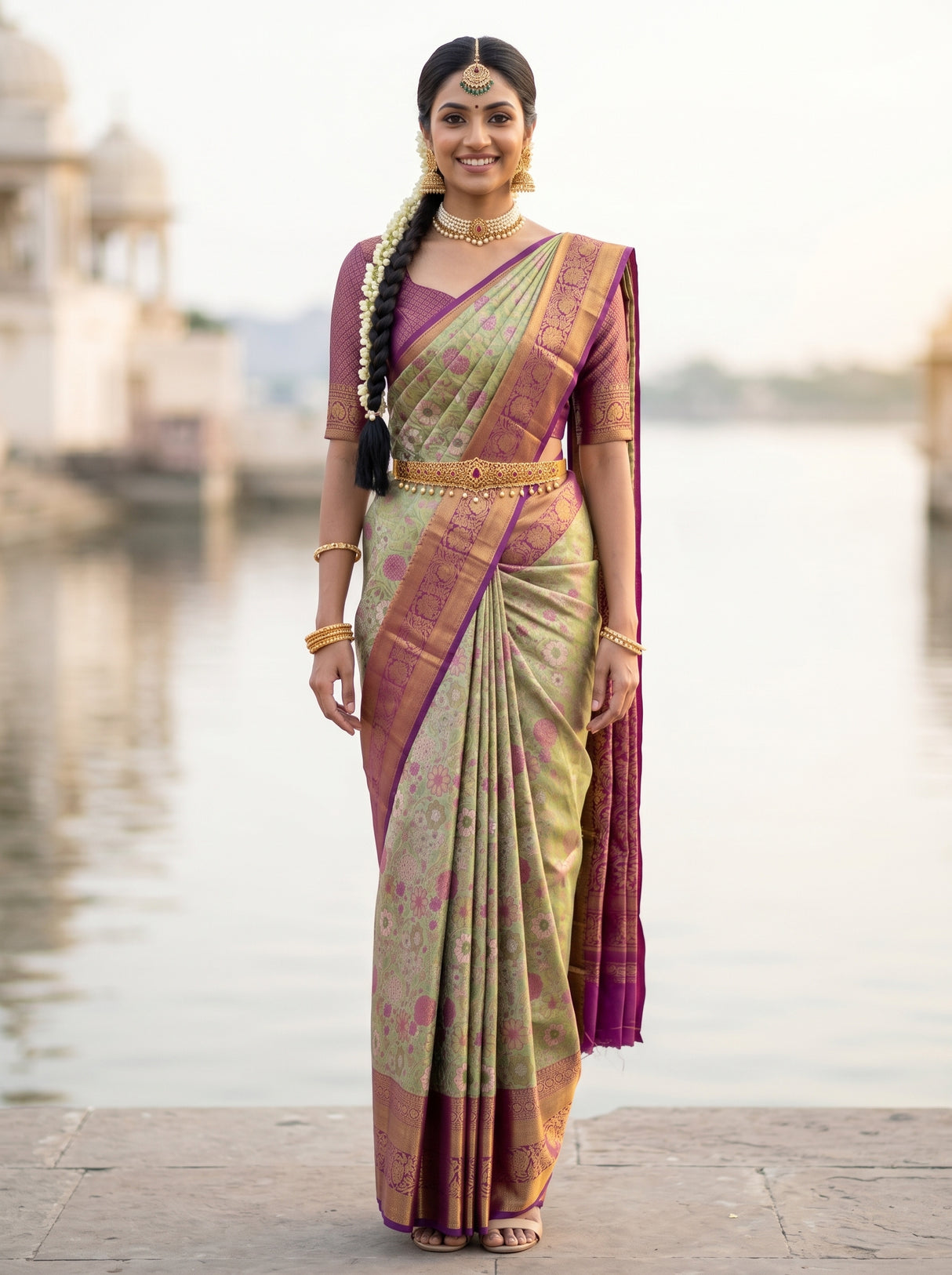 MIMOSA Saree Saree — front view on mannequin