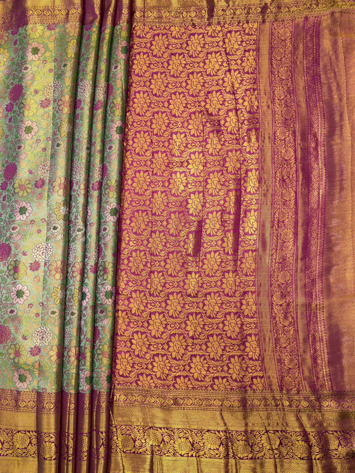 MIMOSA Saree Saree — pallu and zari work detail