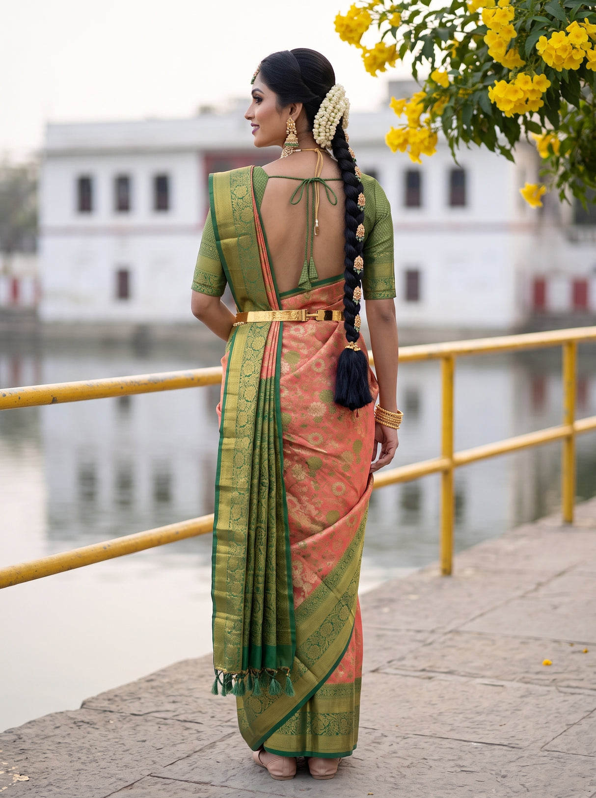 MIMOSA Saree Saree — pose 2 styling detail