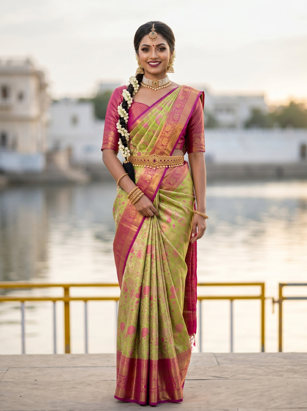 MIMOSA Saree Saree — front view on mannequin