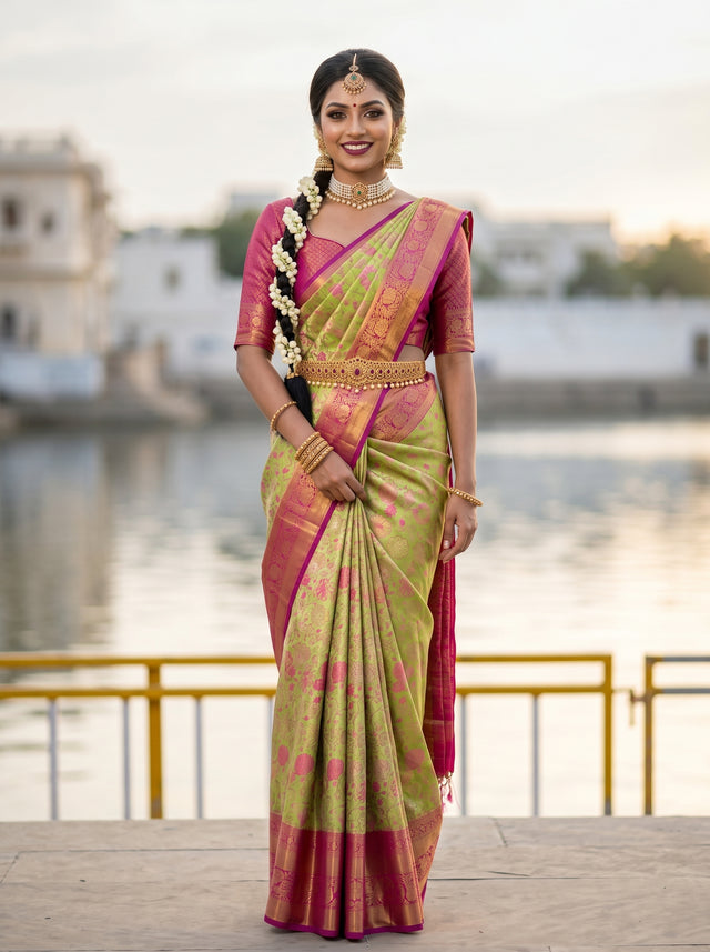 MIMOSA Saree Saree — front view on mannequin