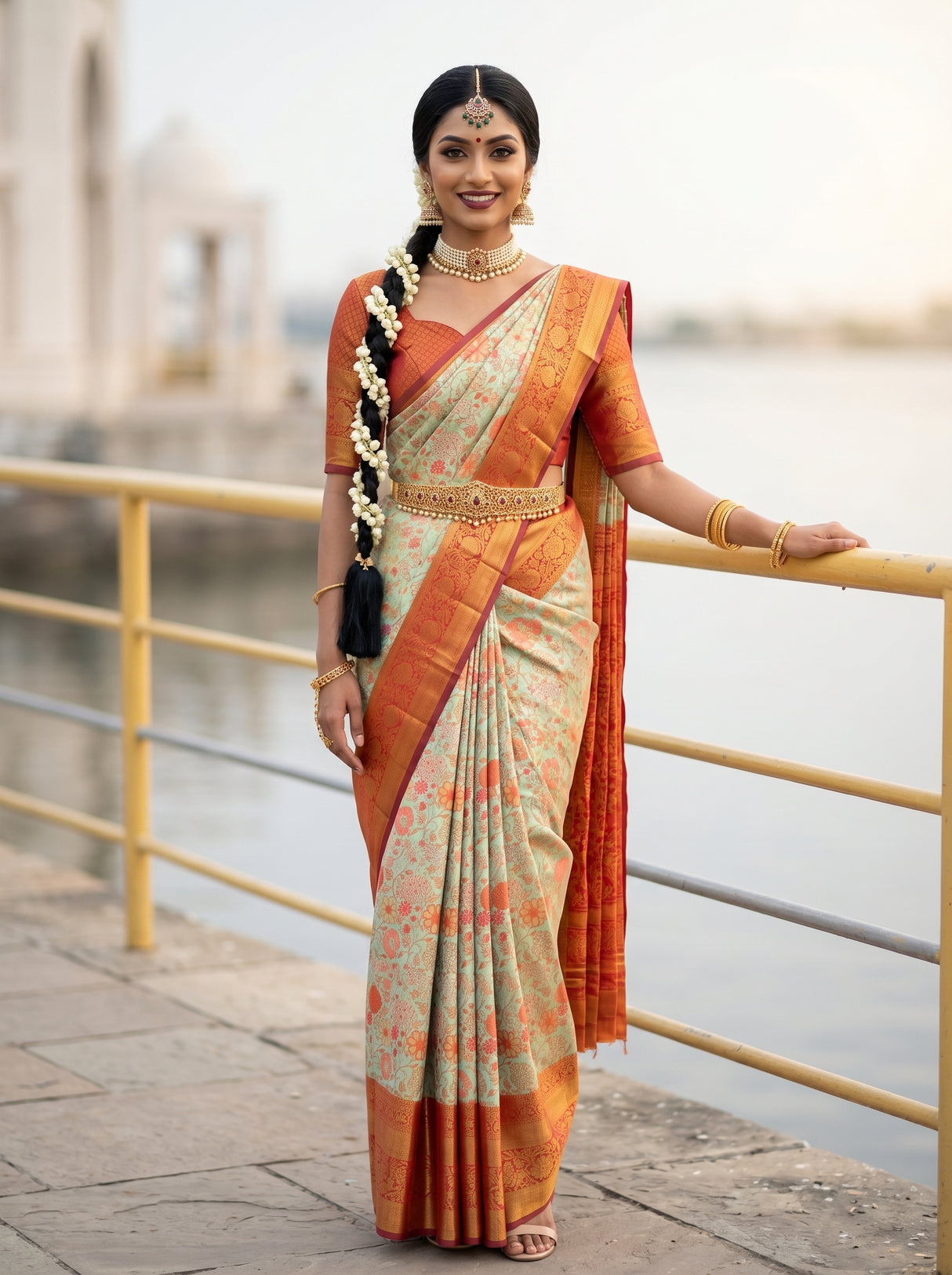 MIMOSA Saree Saree — front view on mannequin