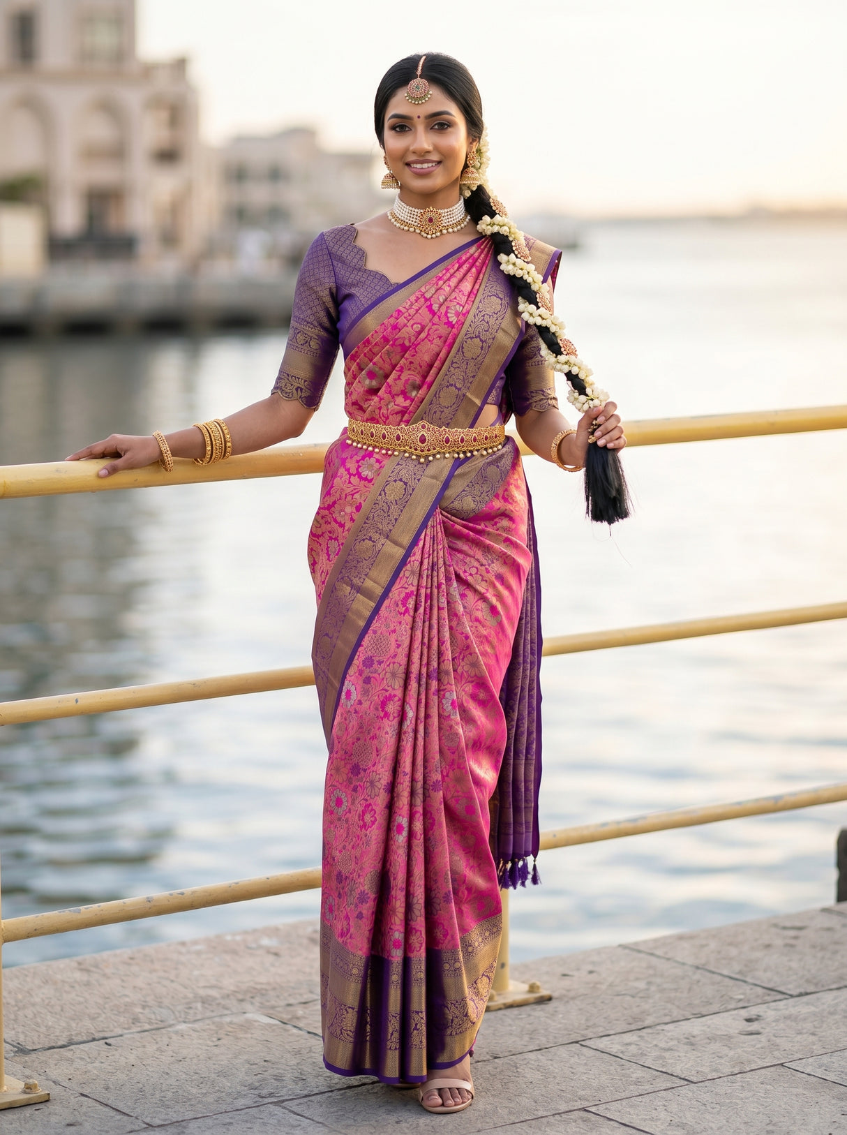 MIMOSA Saree Saree — front view on mannequin
