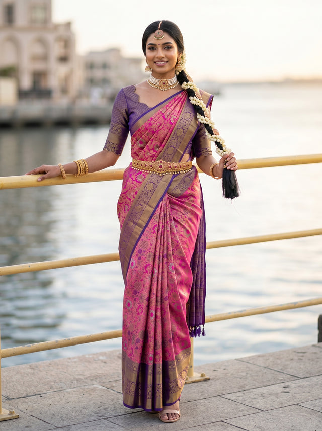 MIMOSA Saree Saree — front view on mannequin