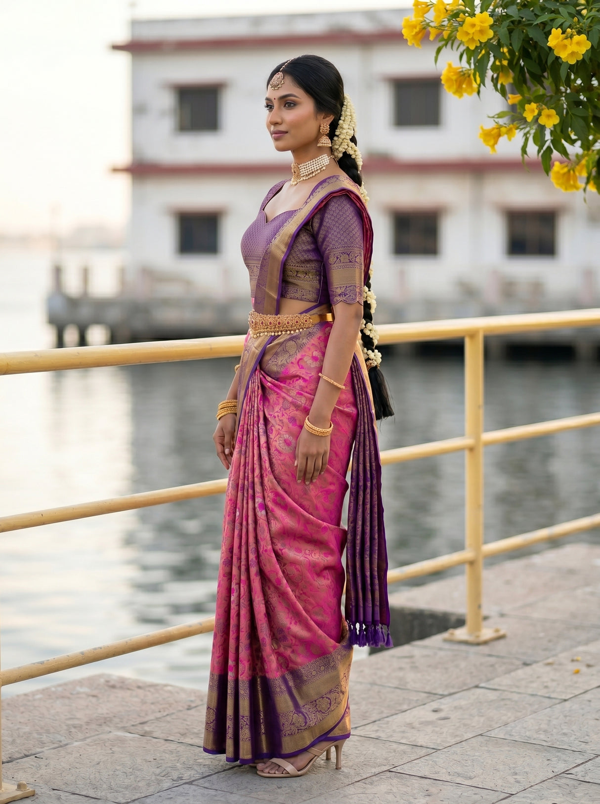 MIMOSA Saree Saree — pose 3 styling detail