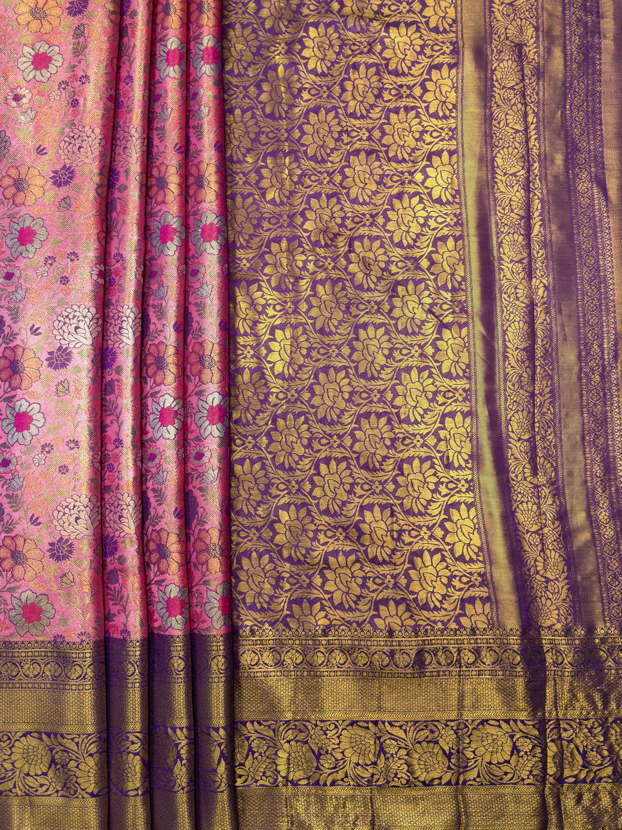 MIMOSA Saree Saree — pallu and zari work detail